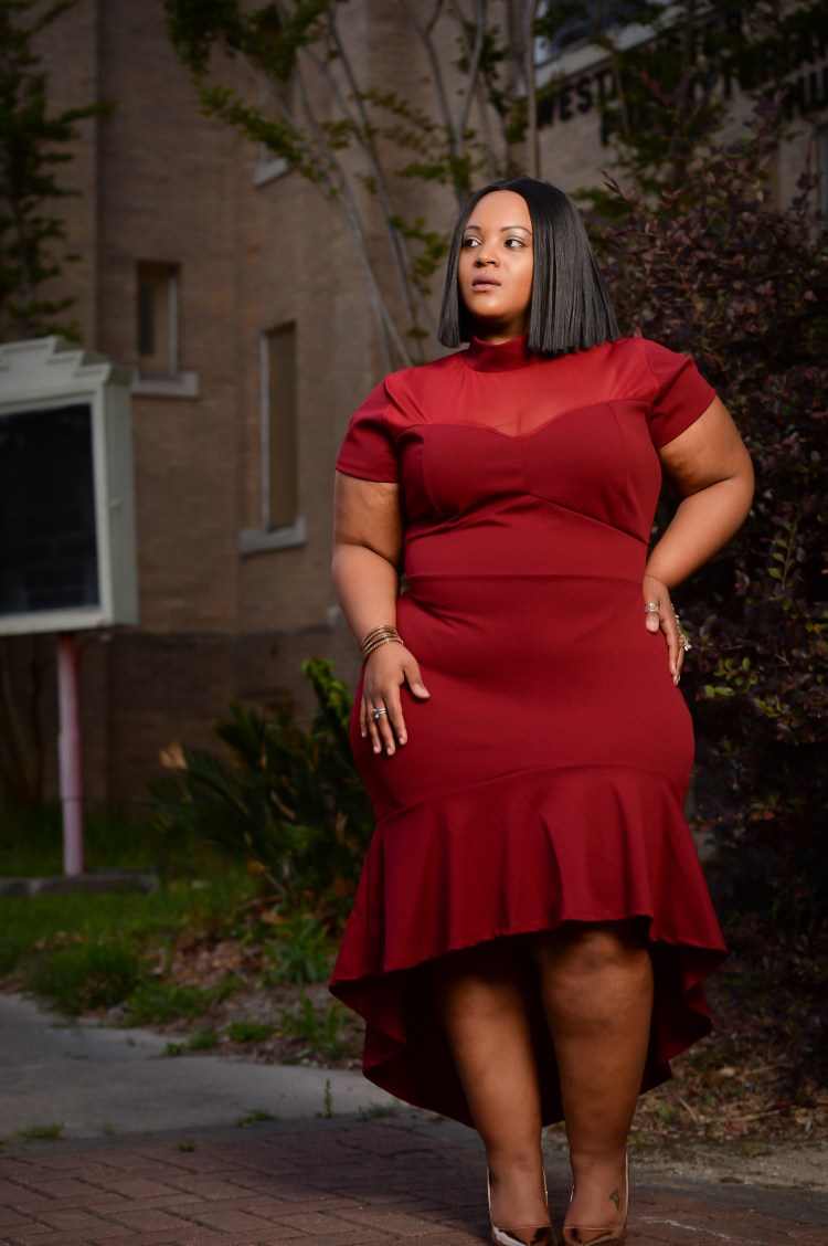 Shein - Maroon Dress-0150