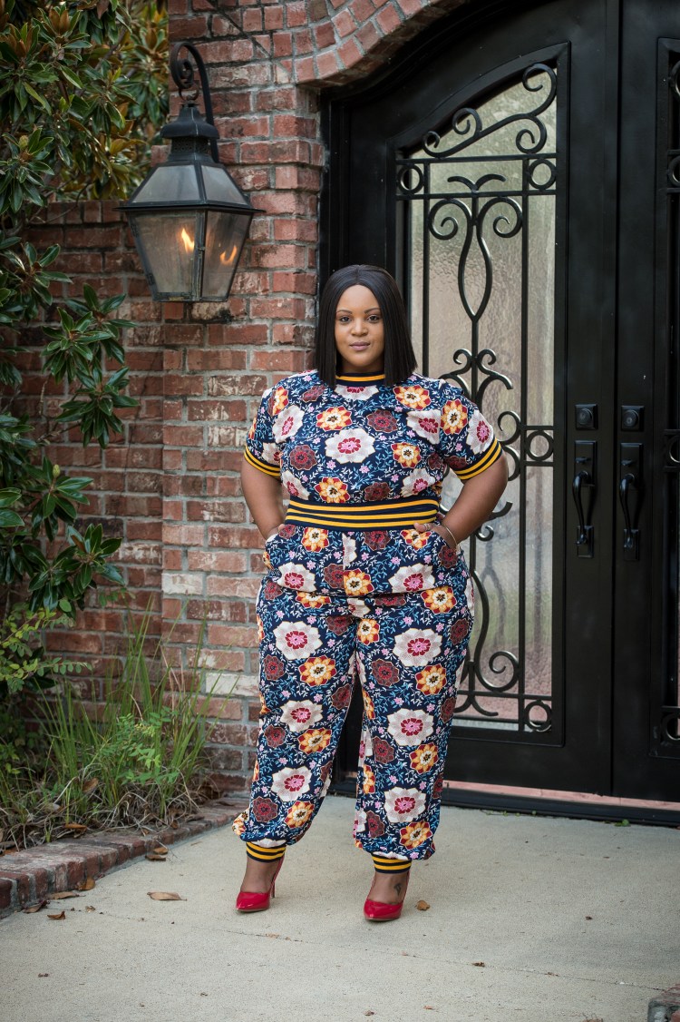 Floral Pant Suit-0179
