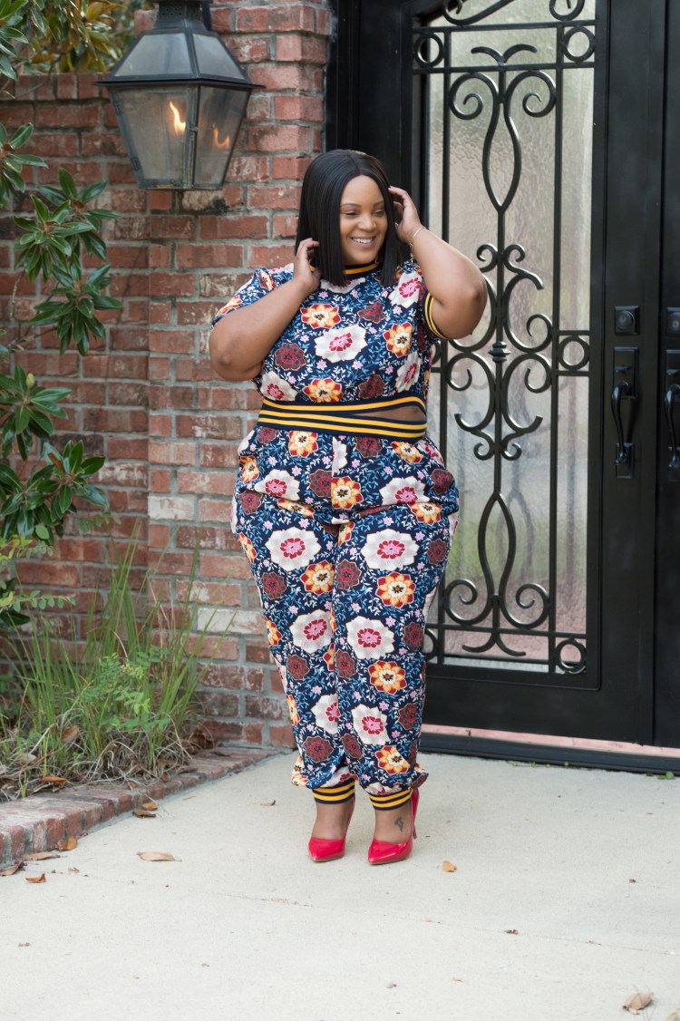 Floral Pant Suit-0209